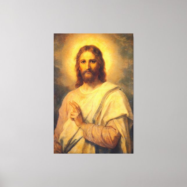 Jesus Christ Saviour Canvas Print (Front)