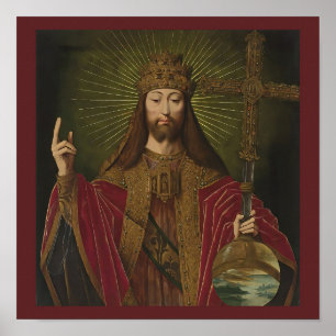 Jesus Christ Saviour of the World Benson  Poster