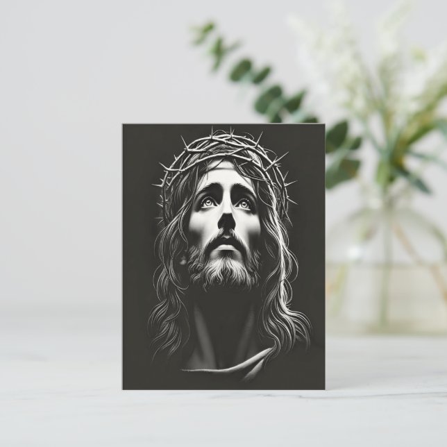 Jesus Christ Saviour's Unwavering Postcard (Standing Front)