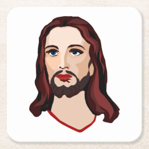 JESUS CHRIST SQUARE PAPER COASTER