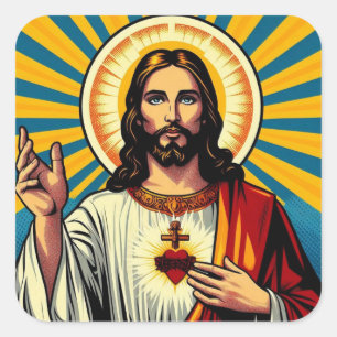 Jesus Christ  Square Sticker