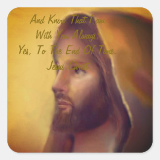 Jesus Christ Square Sticker