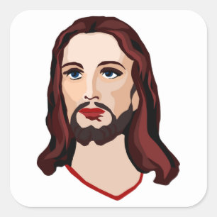 JESUS CHRIST SQUARE STICKER