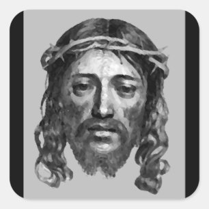 JESUS CHRIST SQUARE STICKER