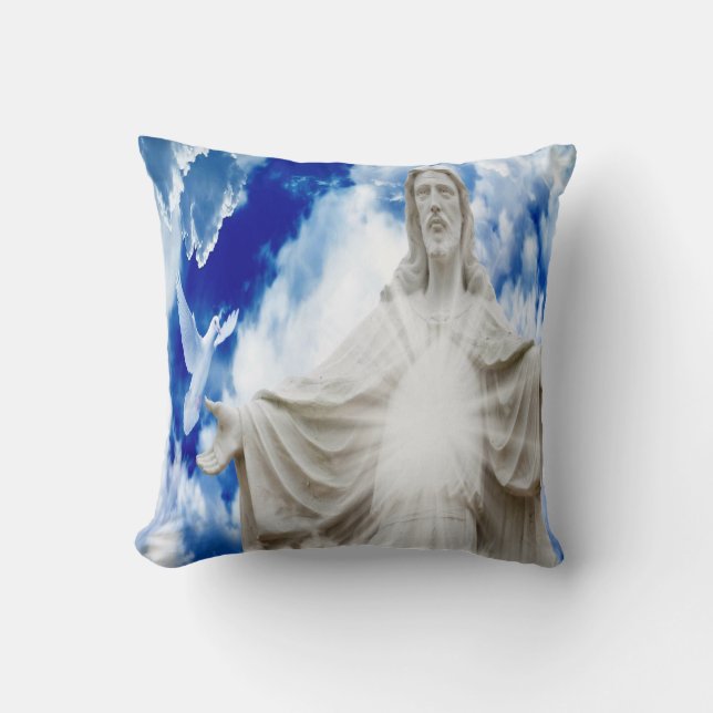 Jesus Christ statue Cushion (Front)