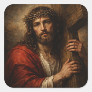 Jesus Christ (sticker) Square Sticker
