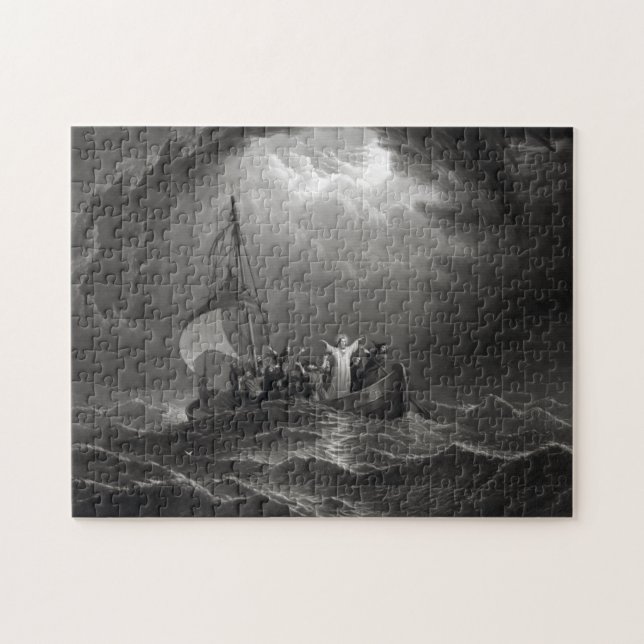 Jesus Christ Stills the Tempest Jigsaw Puzzle (Horizontal)