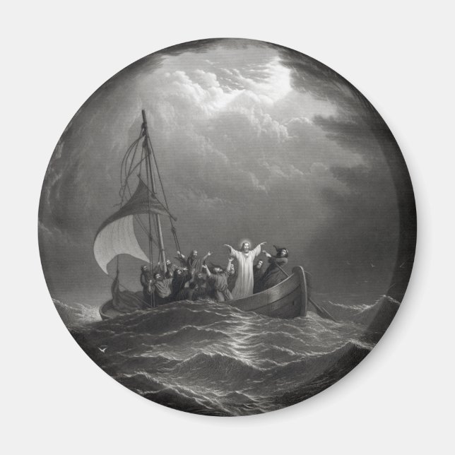 Jesus Christ Stills the Tempest Magnet (Front)