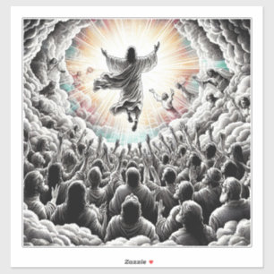 Jesus Christ The Rapture Religious Christian Art 
