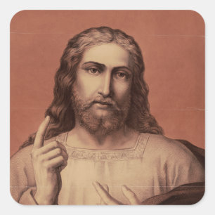 Jesus Christ the Teacher Square Sticker
