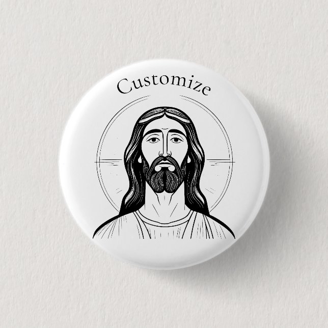 Jesus Christ Thunder_Cove 3 Cm Round Badge (Front)