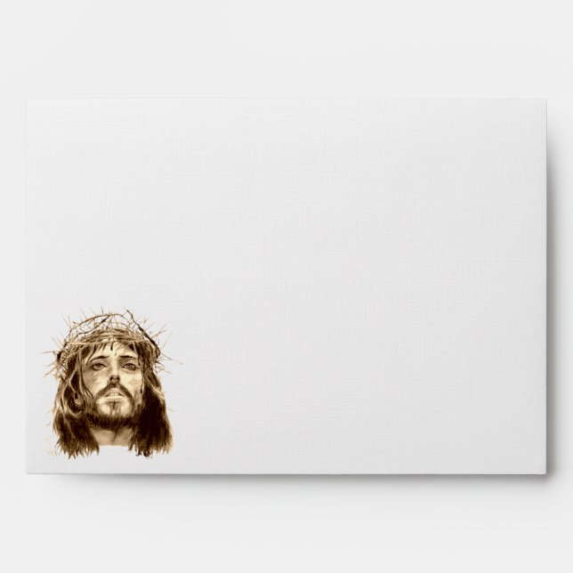 Jesus Christ with a Crown of Thorns Envelope (Front)