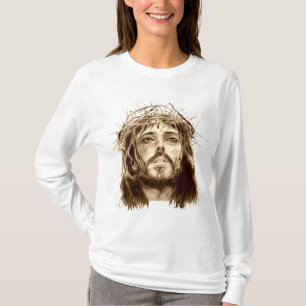 Jesus Christ with a Crown of Thorns T-Shirt