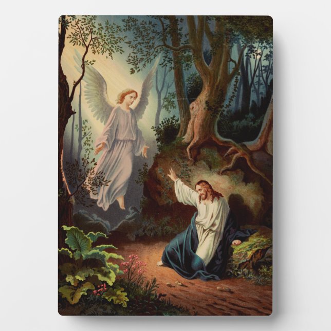 Jesus Christ with angel  Plaque (Front)