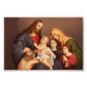 Jesus Christ with Children Photo Print