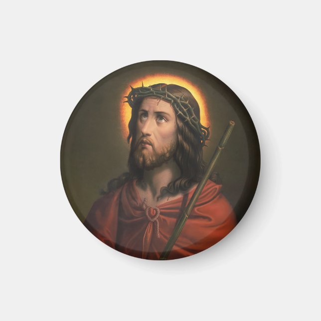 Jesus Christ with Crown of Thorns Magnet (Front)