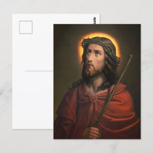 Jesus Christ with Crown of Thorns Postcard
