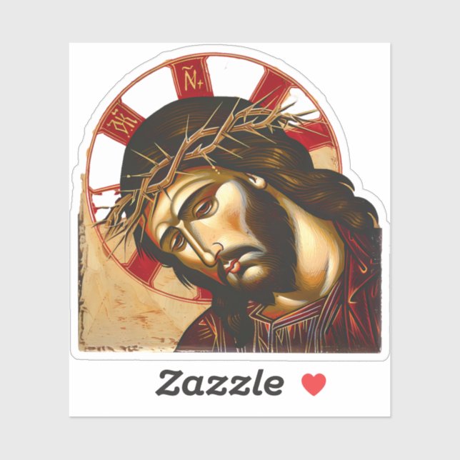 Jesus Christ with Crown of Thorns Vinyl (Sheet)