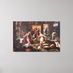 Jesus Christ with Martha and Mary - Joos Goemaere Canvas Print