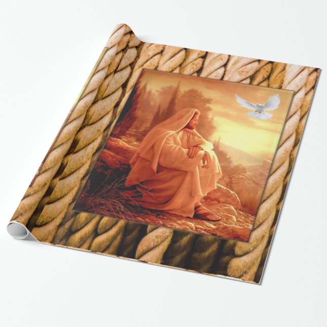 Jesus Christ Wrapping paper (Unrolled)