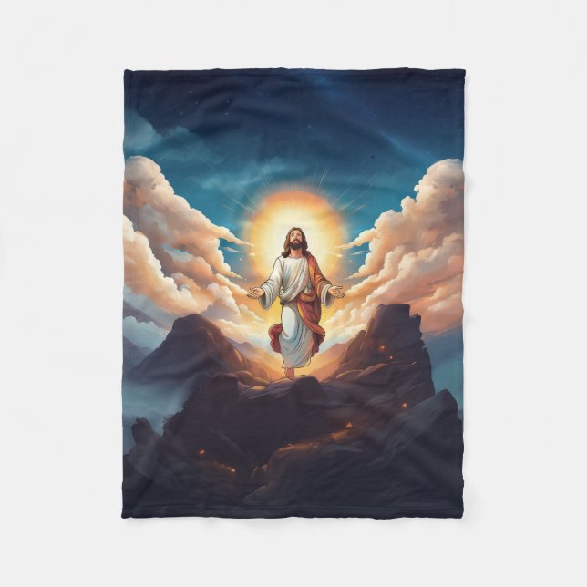 Jesus / Christian Fleece Blanket (Front)