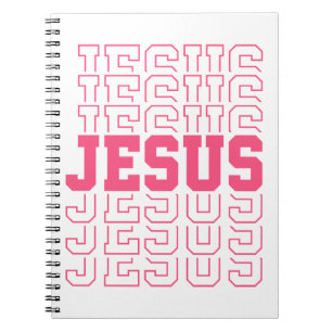 Jesus Christian God Easter Spring Summer Colours Notebook