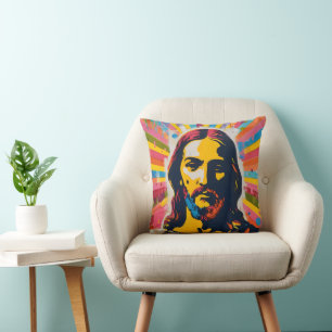 Jesus Christian Pop Art Cushion
