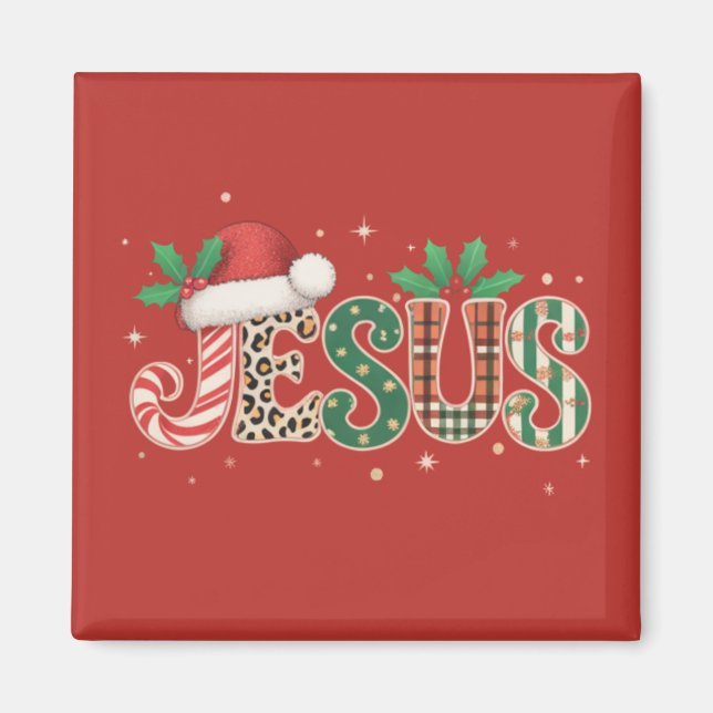 Jesus Christian Religious Saying Faith Bible Verse Magnet (Front)
