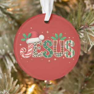 Jesus Christian Religious Saying Faith Bible Verse Ornament