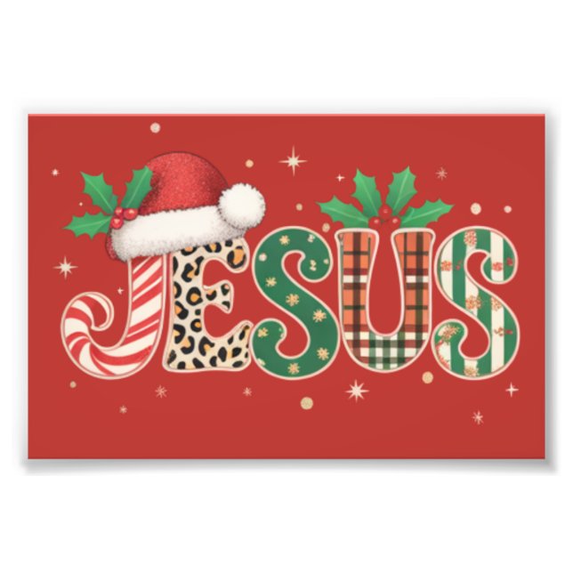 Jesus Christian Religious Saying Faith Bible Verse Photo Print (Front)