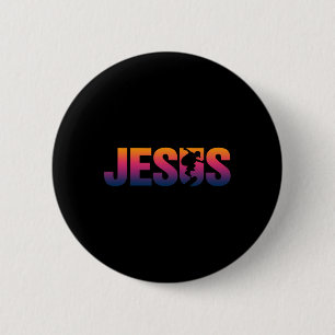 Jesus Christian Skateboard Retro Skater Vintage St 6 Cm Round Badge