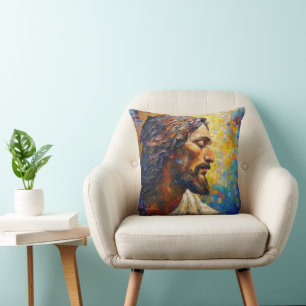 Jesus Christianity Neo-Impressionism Cushion