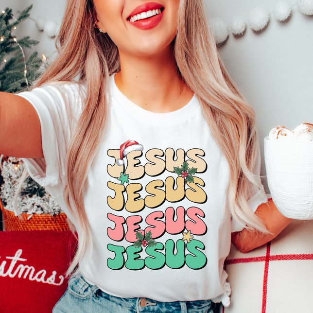 Jesus Christmas T-Shirt Colourful (Creator Uploaded)