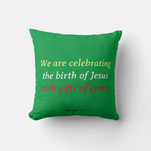 Jesus Christmas Throw Pillow