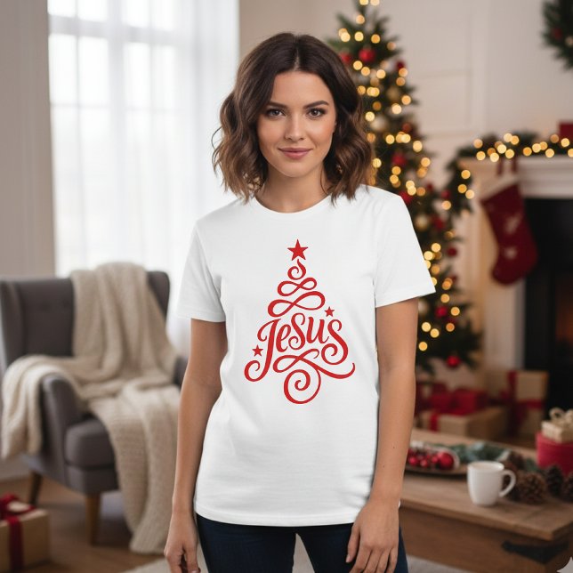 Jesus Christmas Tree - Christian Holiday T-Shirt (Creator Uploaded)