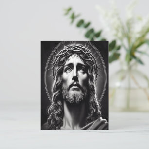 Jesus Christ's Compassionate Eyes of Love Postcard
