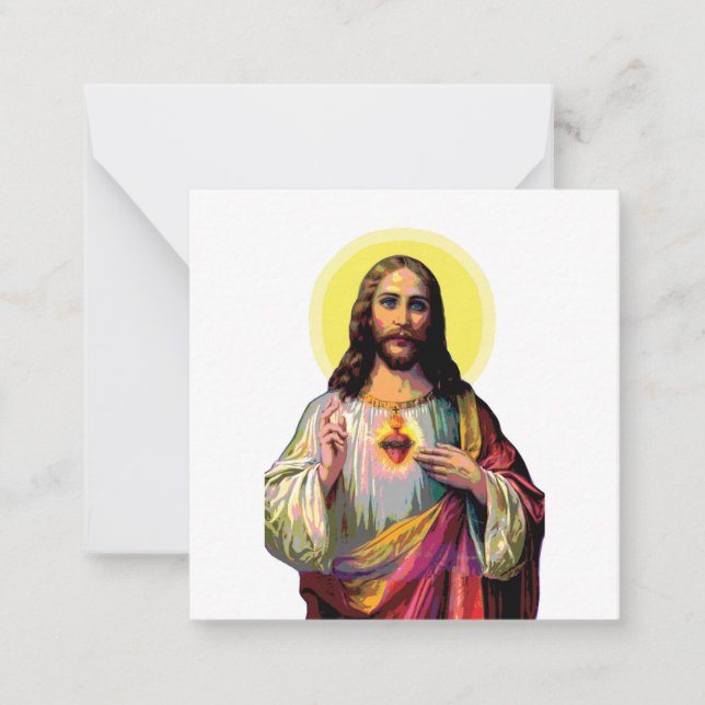 Jesus Christus in Pop Art Style  Card (Front)