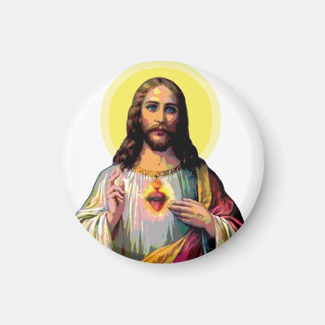 Jesus Christus in Pop Art Style  Magnet (Front)