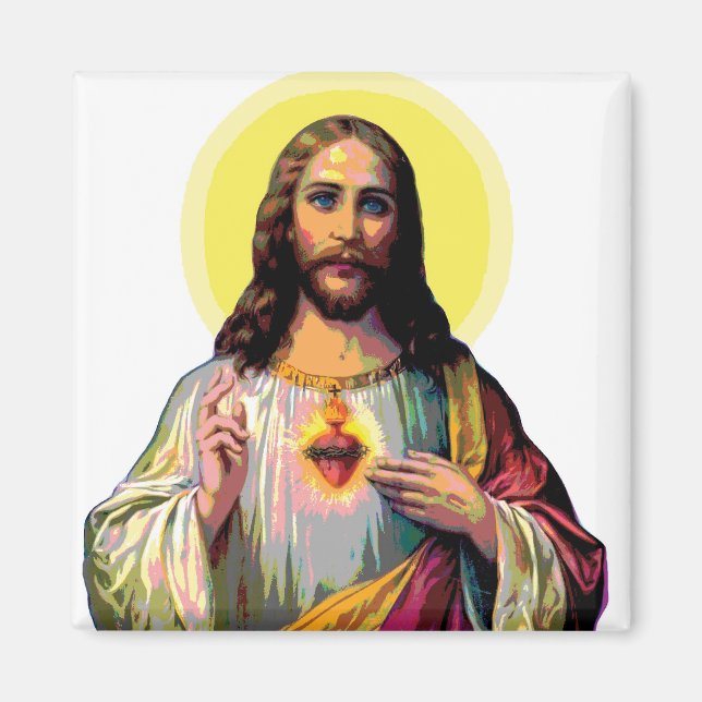 Jesus Christus in Pop Art Style  Magnet (Front)