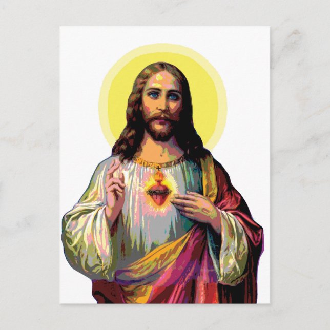Jesus Christus in Pop Art Style Postcard (Front)
