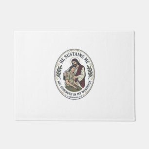 Jesus Chronic Illness Encouragement T-Shirt Inspir Doormat