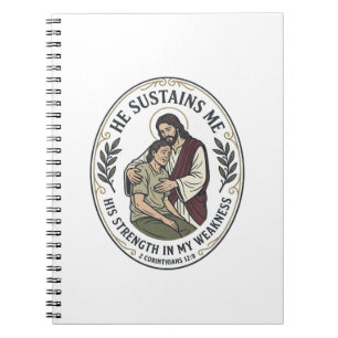 Jesus Chronic Illness Encouragement T-Shirt Inspir Notebook