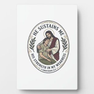 Jesus Chronic Illness Encouragement T-Shirt Inspir Plaque
