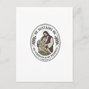 Jesus Chronic Illness Encouragement T-Shirt Inspir Postcard