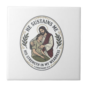 Jesus Chronic Illness Encouragement T-Shirt Inspir Tile