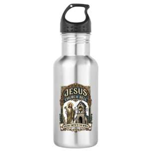 Jesus Church Bell Jesus Church Bell Christian Fait 532 Ml Water Bottle