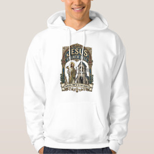 Jesus Church Bell Jesus Church Bell Christian Fait Hoodie