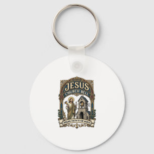 Jesus Church Bell Jesus Church Bell Christian Fait Key Ring