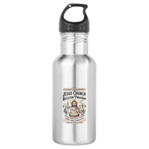 Jesus Church Bulletin Program Jesus Church Bulleti 532 Ml Water Bottle