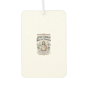 Jesus Church Bulletin Program Jesus Church Bulleti Car Air Freshener